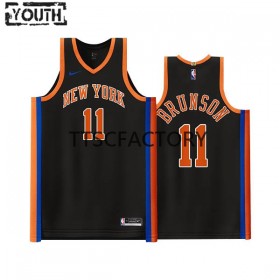 Dres New York Knicks Jalen Brunson 11 Nike 2022-23 City Edition Crno Swingman - Dječji